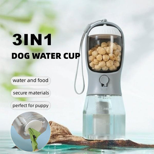 AquaPaws™ Multi-Use Pet Cup - Hydrate, Feed & Clean Pet Cup Trio!