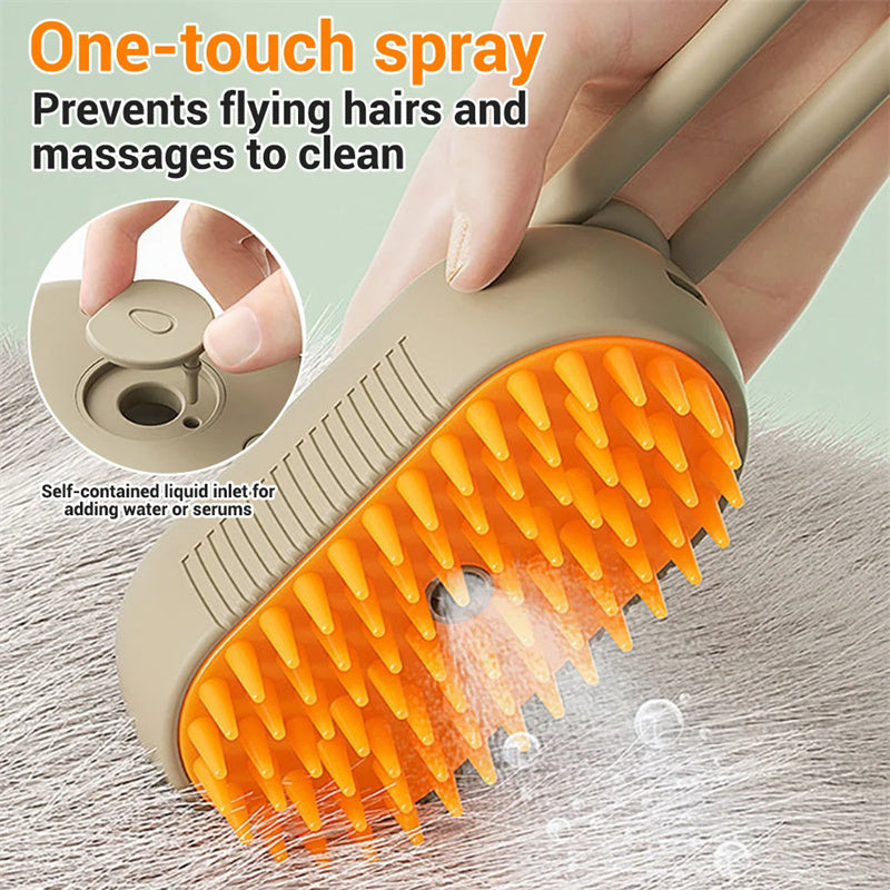 The Magic Steam Brush: 3 in 1 Electric Pet Brush