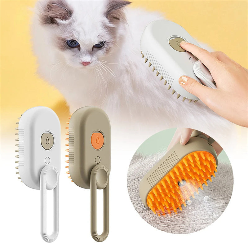 The Magic Steam Brush: 3 in 1 Electric Pet Brush