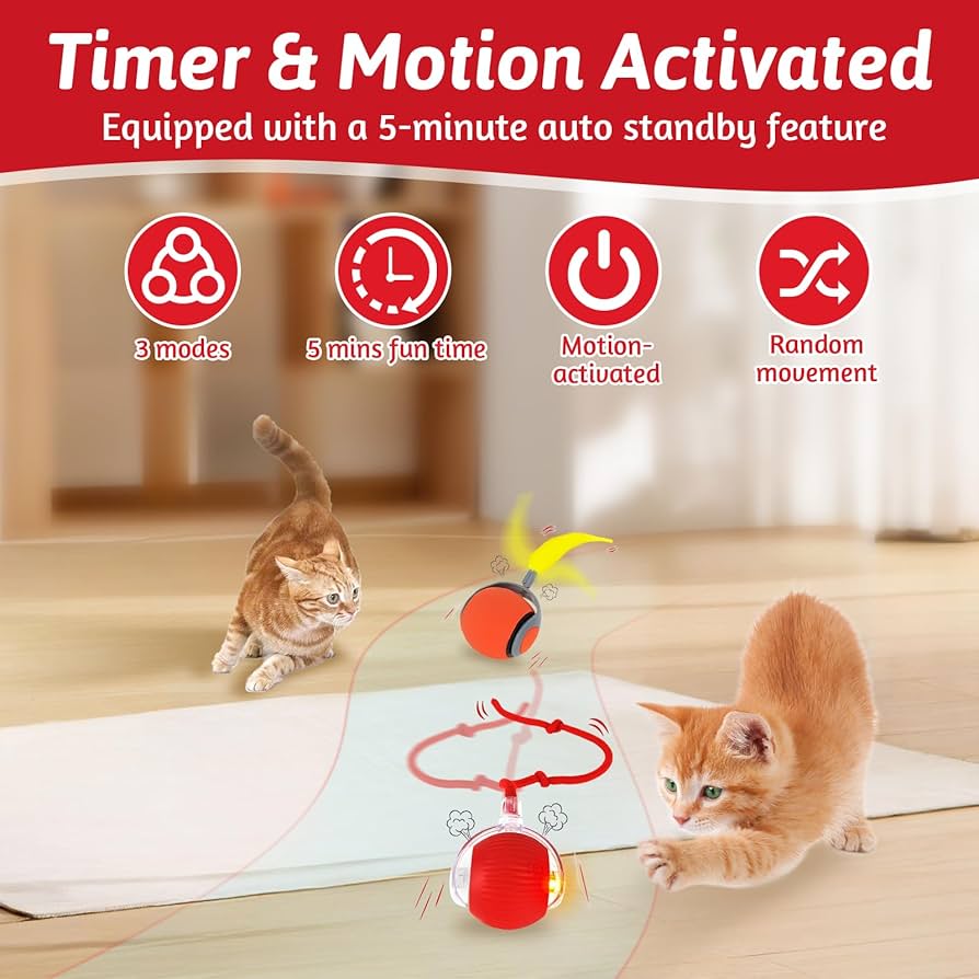 ChaseCraze™ Rolling Toy- Cat’s New Favorite Toy