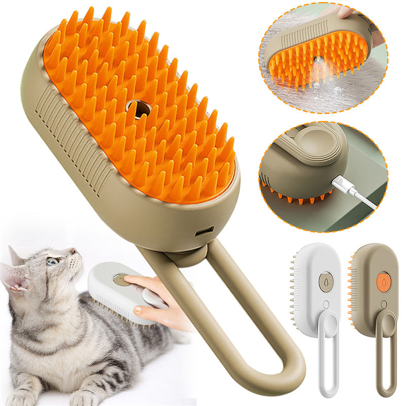 The Magic Steam Brush: 3 in 1 Electric Pet Brush