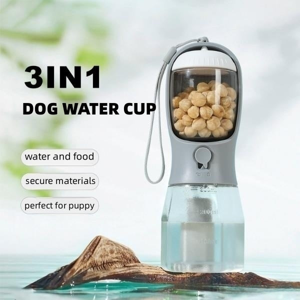 AquaPaws™ Multi-Use Pet Cup - Hydrate, Feed & Clean Pet Cup Trio!